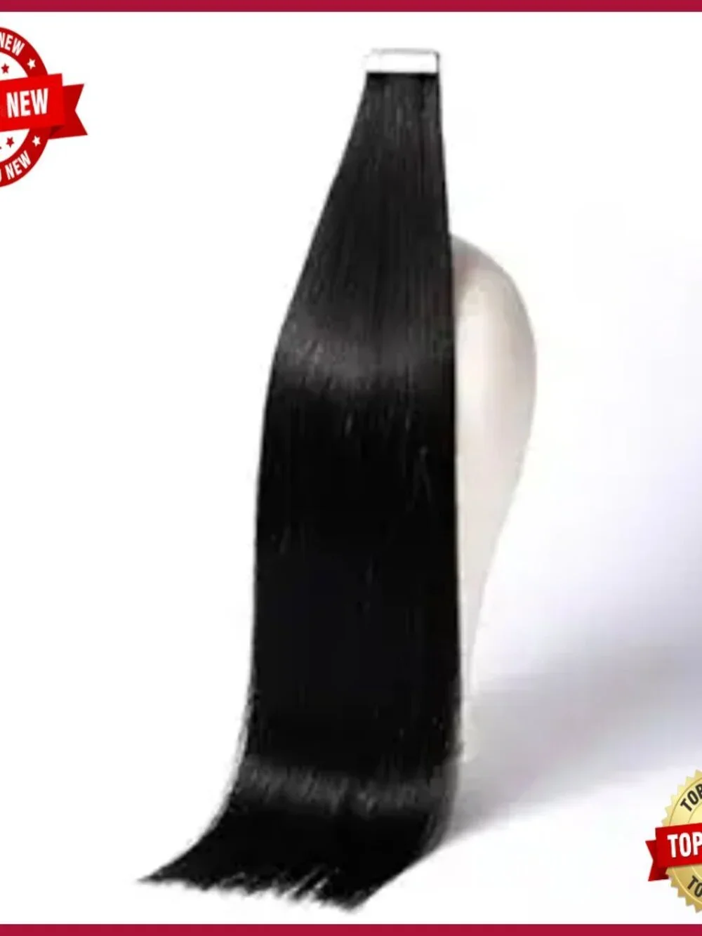 Real Human Hair Tape Extensions 22 Inches 20 Pieces Seamless Double Sided